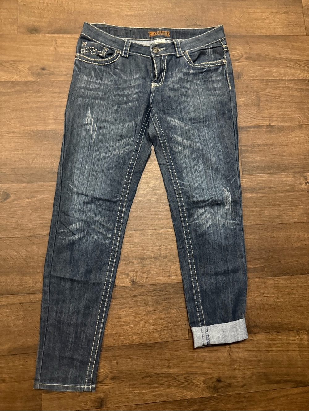 Free Culture Dark Wash Women's Jeans - Classic Stretch Denim